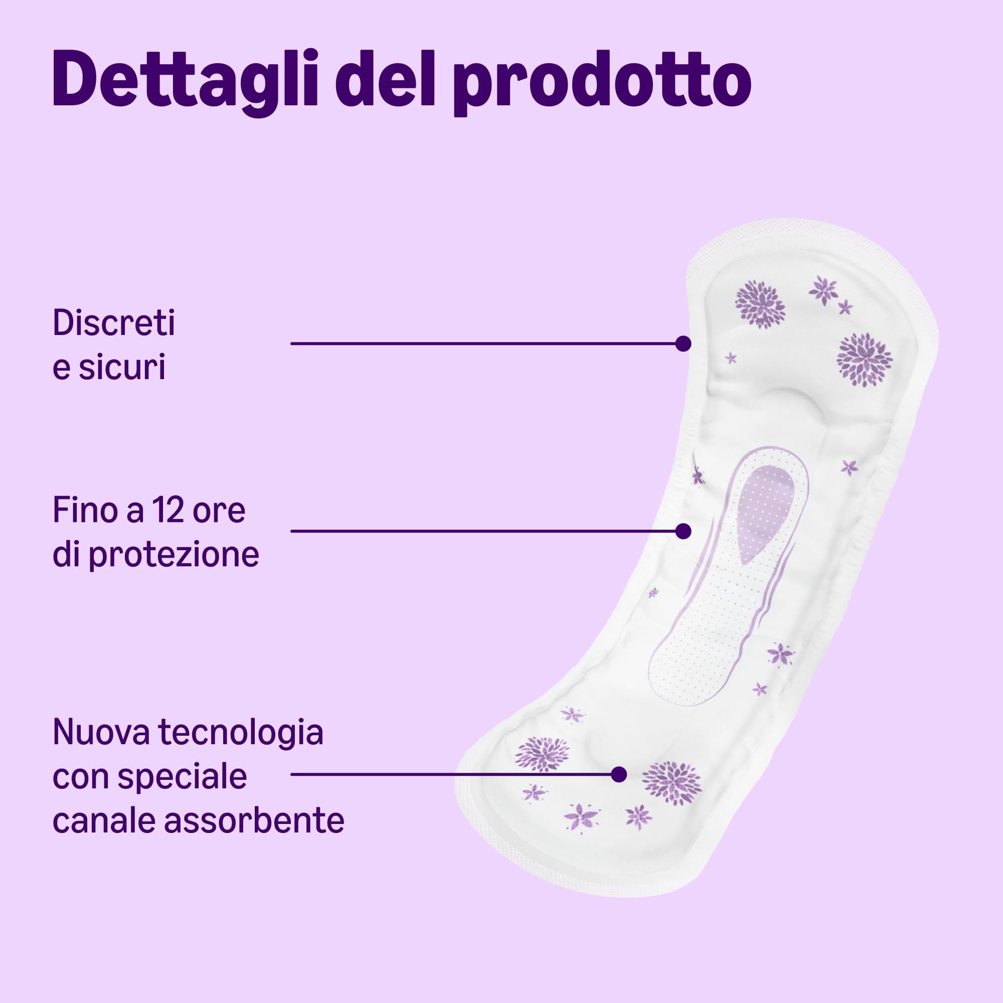 by Amazon, Assorbenti Maxi per Incontinenza Adulti, 48 Assorbenti per Incontinenza (6 Confezioni da 8 Assorbenti), Confezionati singolarmente, Senza Profumazione