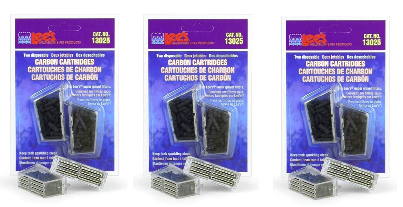 Lee's Cartucho de carbono, desechable, paquete de 6