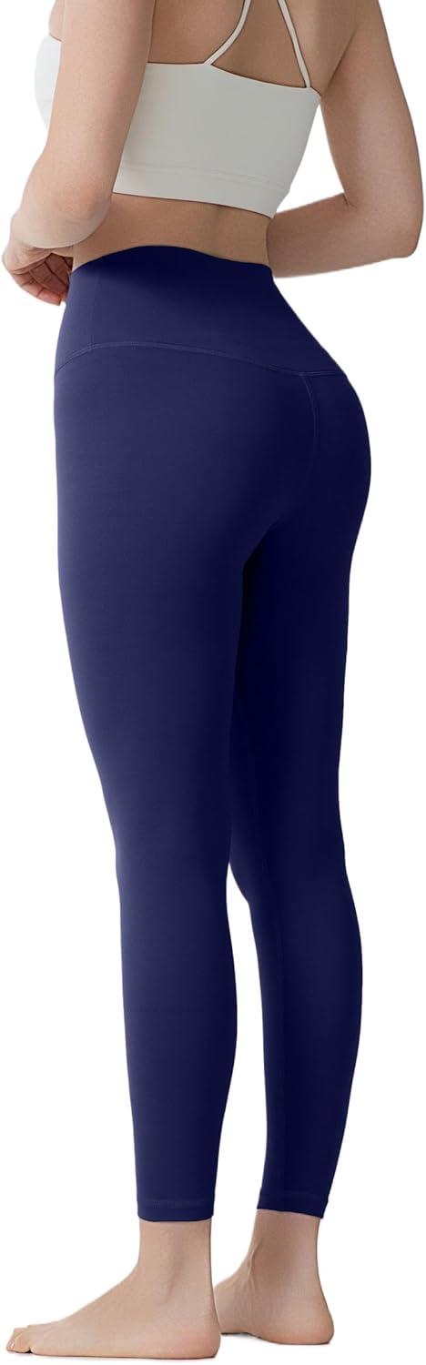 Le&Chung Sculpting High-Waisted Yoga Leggings for Women 26”, Buttery Soft Workout Pants for Gym Hot Yoga Daily (US, Alpha, X-Large, Regular, Regular, Deep Blue) - Image 3