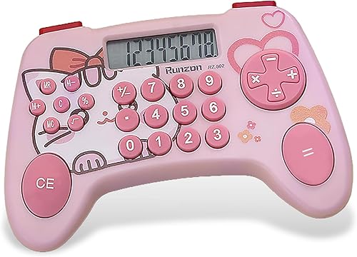Calculadoras rosadas Básicas para Profesores Oficina Básica de Conceptos Básicos, Matemáticas Electrónicas, Suma, Resta, División y Multiplicación,