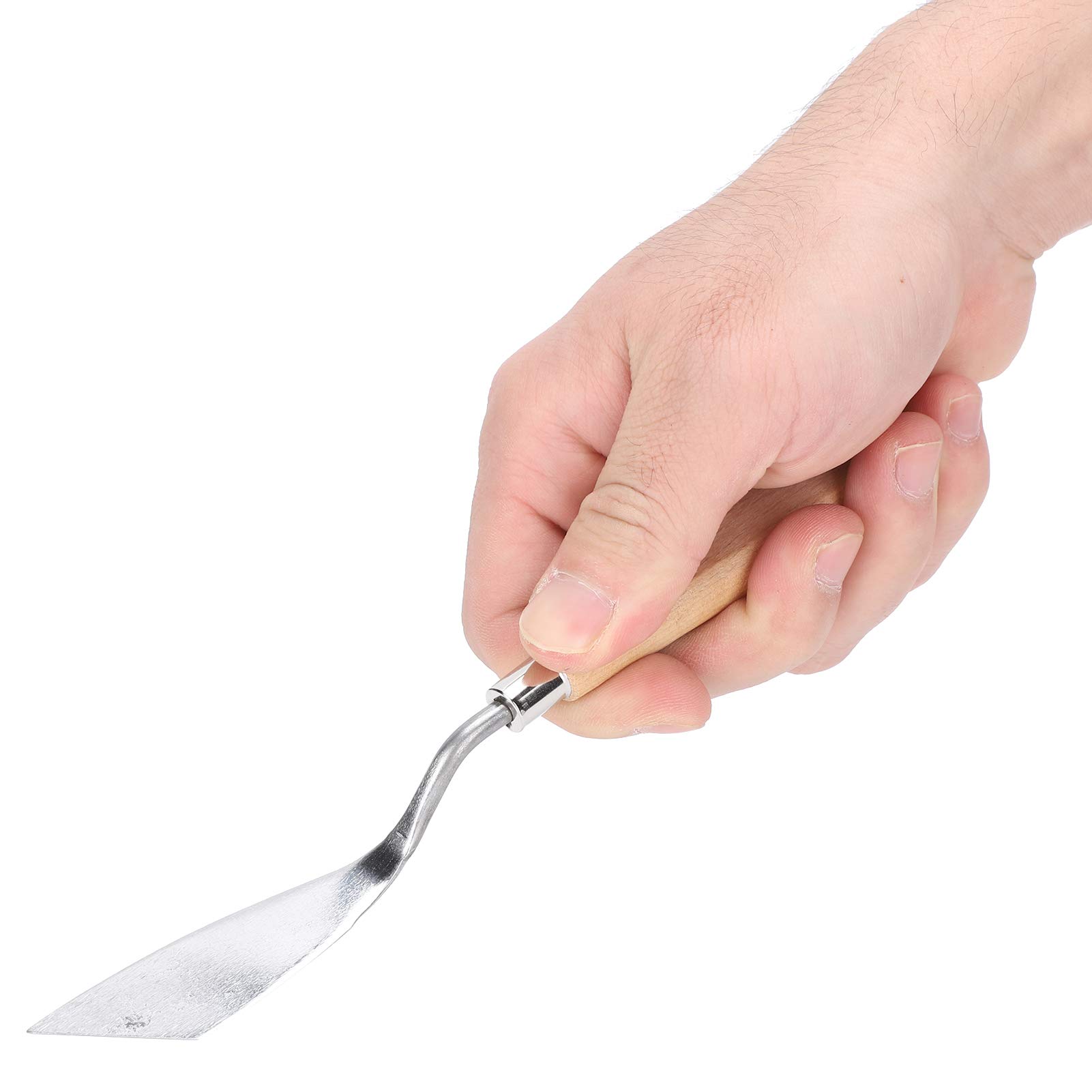 SPAtola, 18 Pezzi SPAtola in Acciaio Inossidabile Coltello da Pittura Accessori per Pittura Ad Olio con Manico in Legno, per Olio, Tela, Strumenti per Pittura Acrilica
