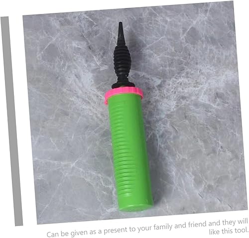 Miniatura 8 de Bomba de globo de mano de dos vías, inflador manual, soplador de mano portátil, decoración de fiesta de cumpleaños (verde)