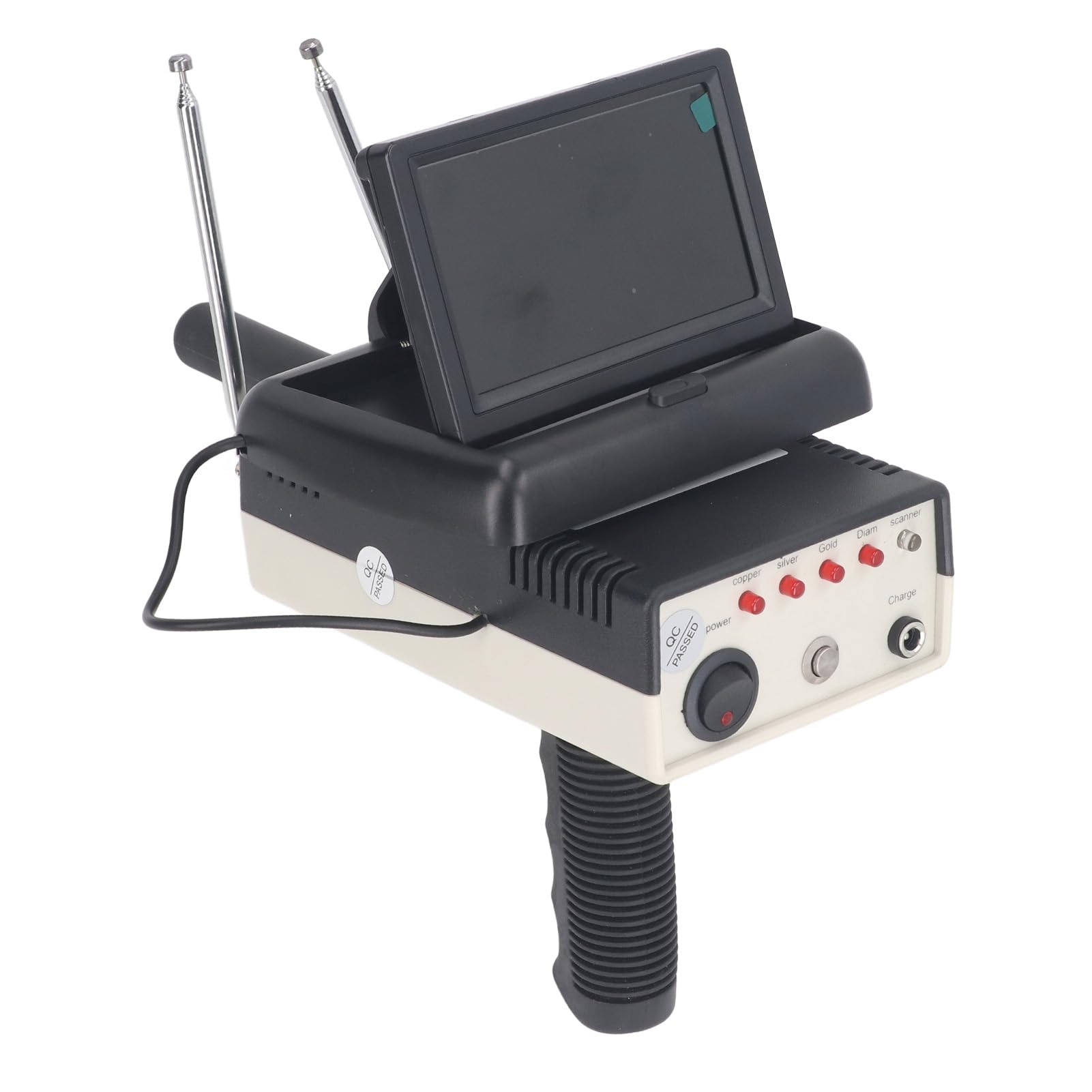 Wisoqu Metal Detector, 1500M Range 30M Depth, Professional Underground Metal Scanner, Gold Silver Copper Locator with 3 Antenna for Treasure (US Plug)