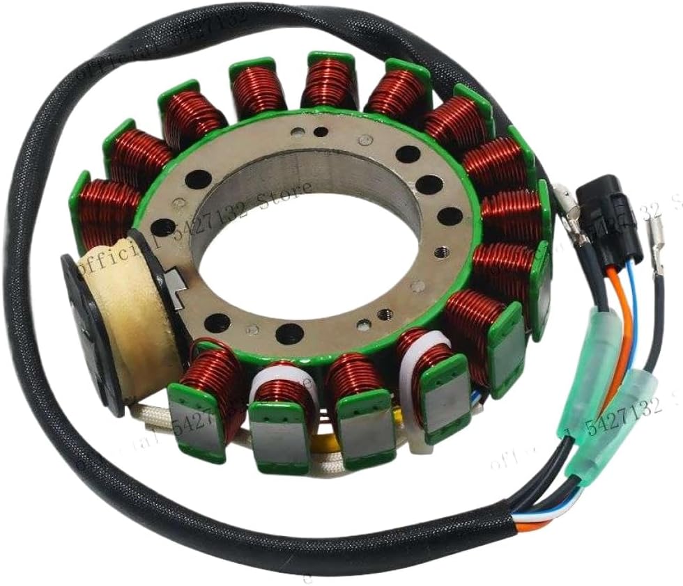 Ignition Stator Coil Rotor Assembly Compatible with M115A M120A M120A2 M140A M140A2 115HP 120HP 140HP Generators - Replaces Part Numbers 3C7-06123-0 and 3C7061230
