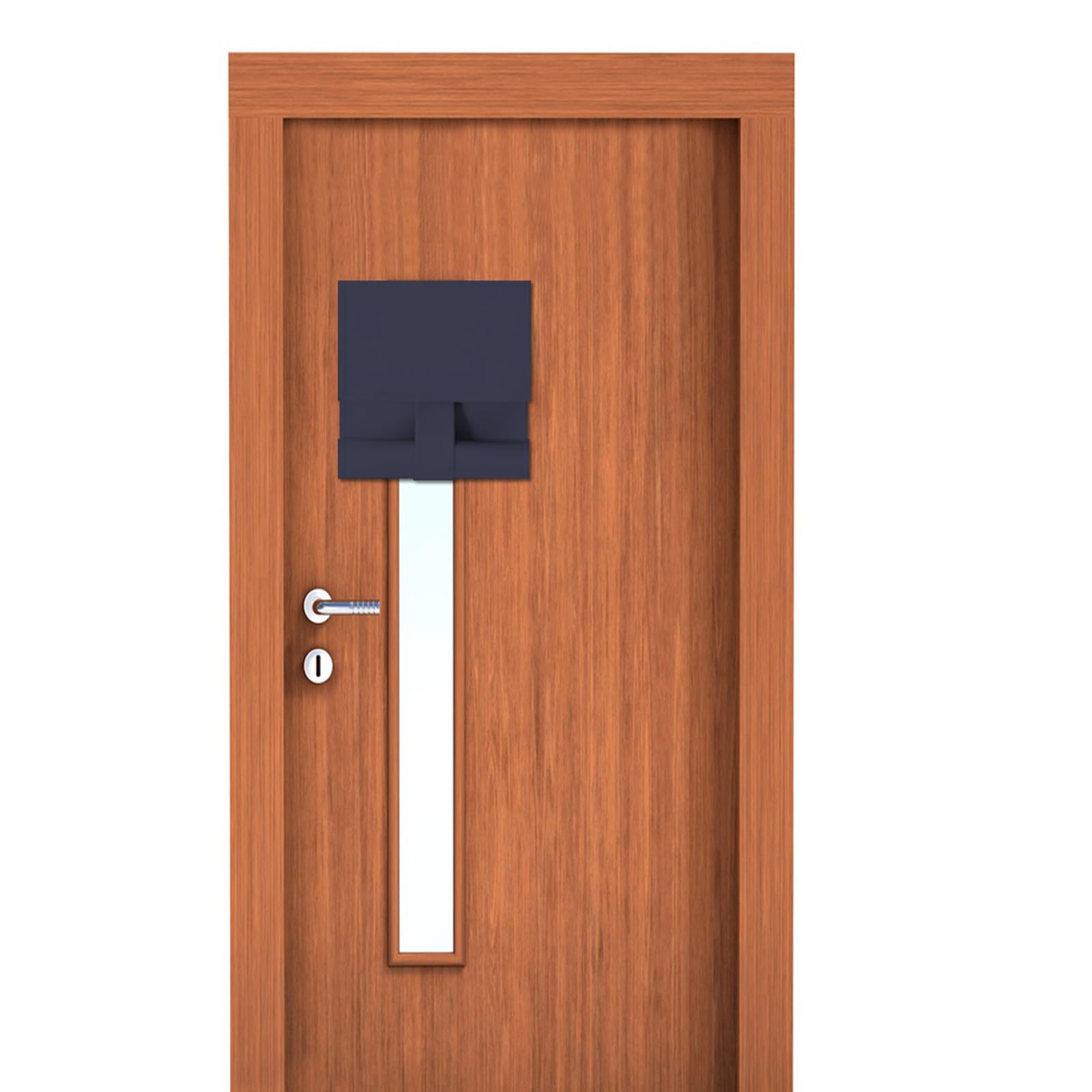 Maritown Classroom Door Window Curtains 1 Panel No Drill Blackout Privacy French Door Blinds Front Door Curtain Stick on Shades for Patio Door Backdoor Classroom Glass Door Window Cover
