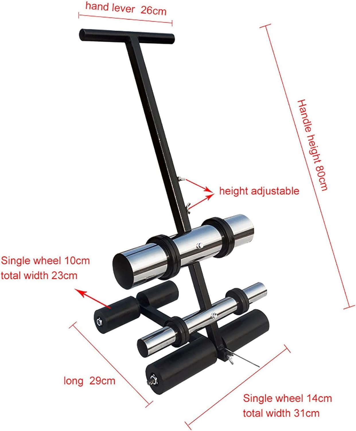 Hand-Push Tape Sticking Machine Lane Marking Applicator with Rubber Roller - Manual Floor Tape Applicator