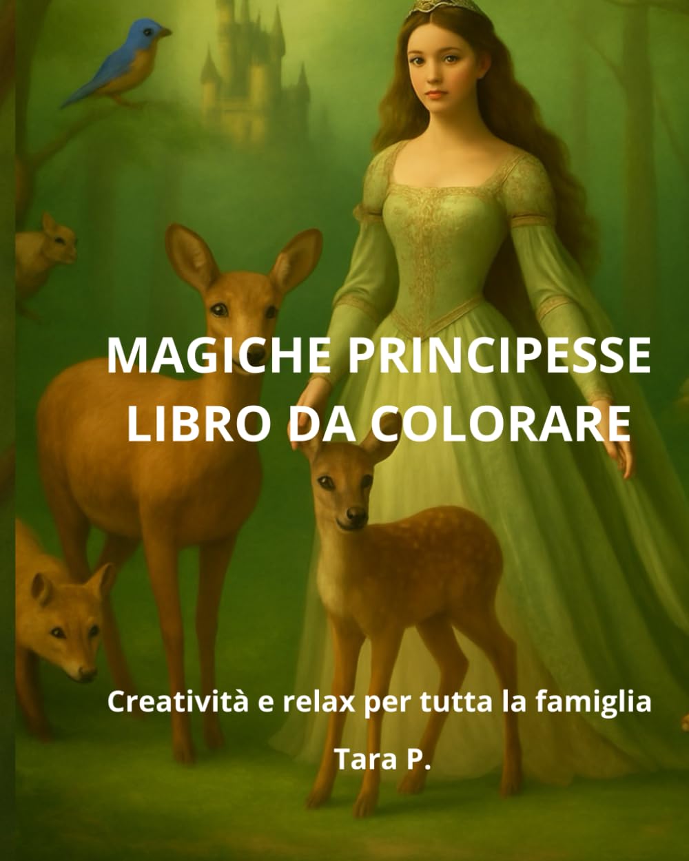 PRINCIPESSE MAGICHE-LIBRO DA COLORARE PER BAMBINI: Un mondo di castelli e principesse per bambini da 1 a 10 anni, perfetto come regalo creativo.