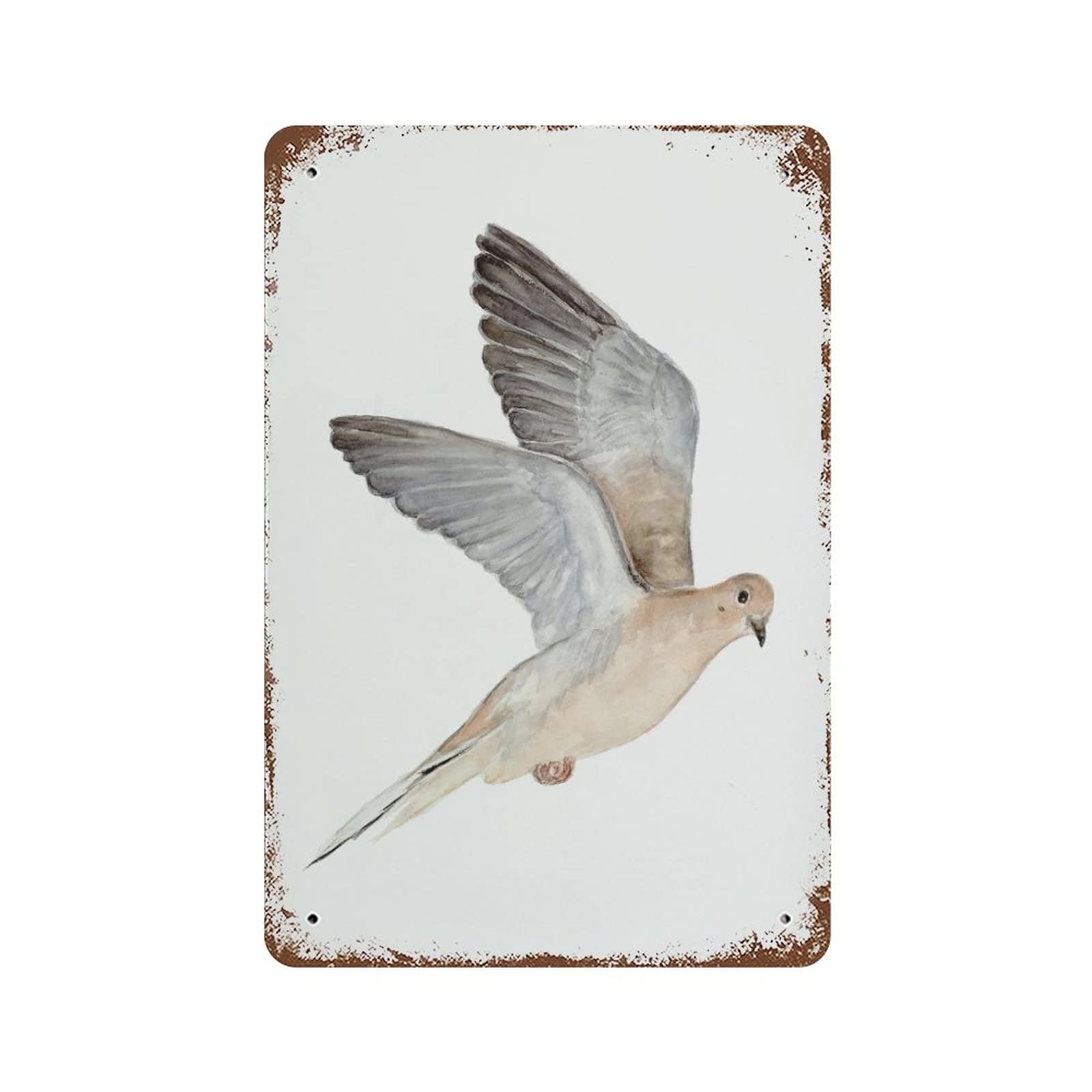 Kwqdozf As Pic Mourning Dove Bird Vintage Metal Plaque Sign Retro Poster Vintage Metal Tin