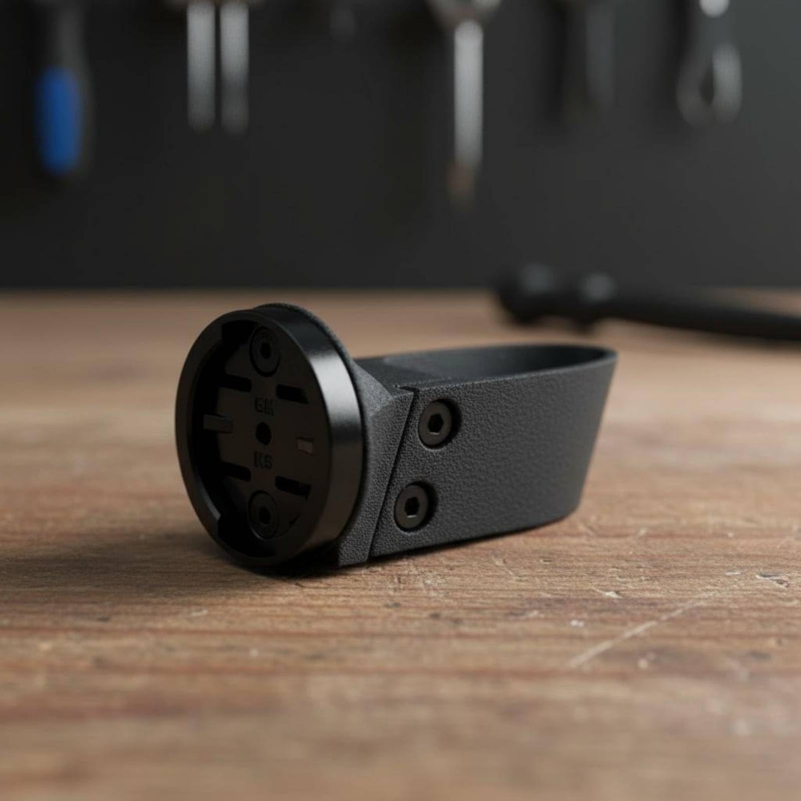 Supporto Sella Bici Staffa Luce Retro Carbonio Compatto Mantiene Estetica Pulita Montaggio su Tubo Sella Adatto per Ciclismo Pendolare Strade, Nero, Interfaccia Garmin Specializzata