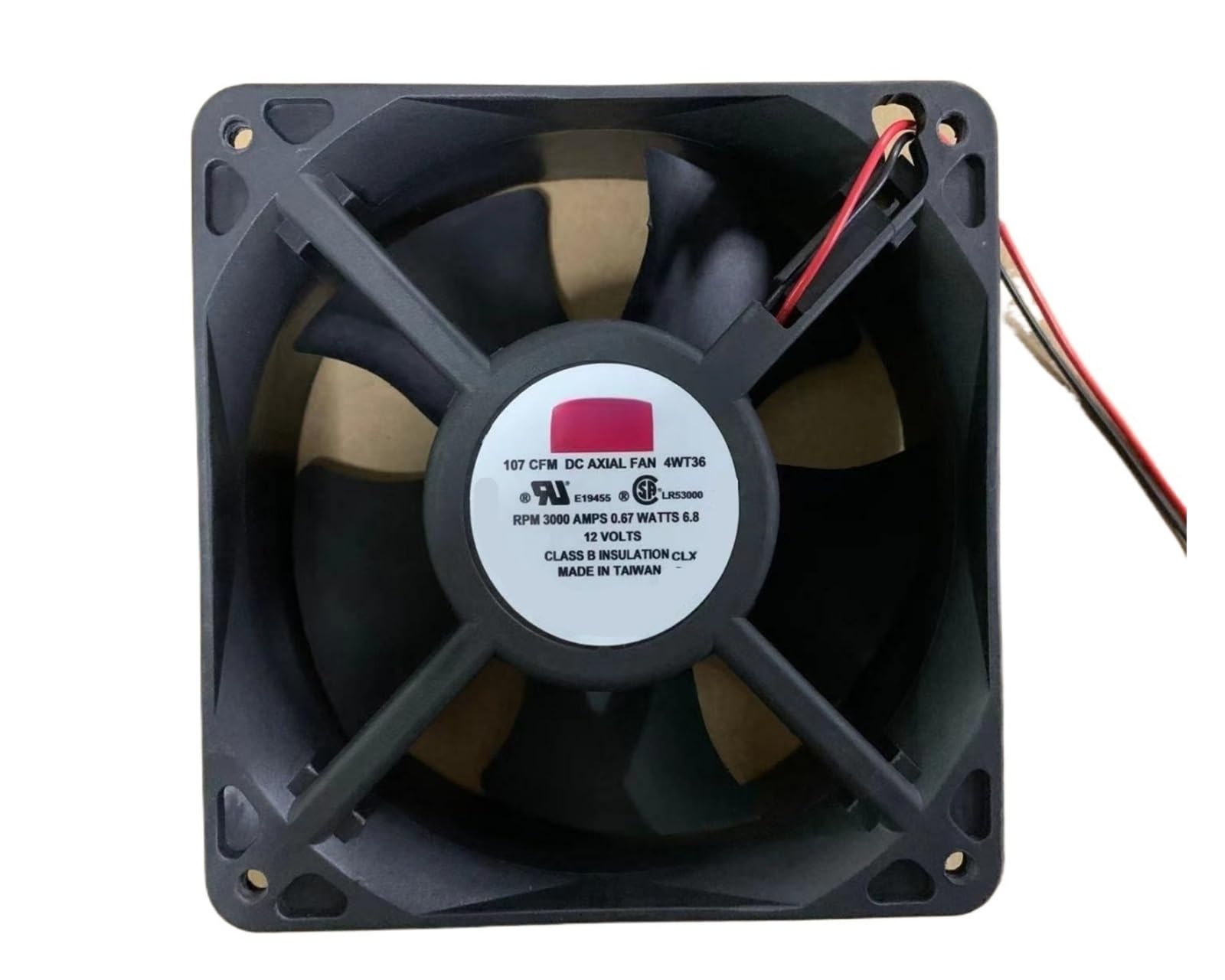 Ventilateur 12V 12038 de 12 cm 4WT36 pour refroidissement thermique 6,8W