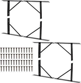 Sag Gate Kit - Set of 2 Gate Corner Bracket 90 Degree Bracket with Gate Hinges Heavy Duty for Wooden Fences - No Sag Gate Corner Brace Bracket for Doors, Driveway, Corral Gates, Wood Windows (8pc)