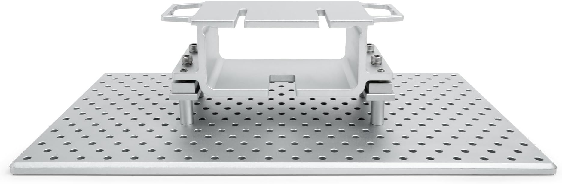 15" Building Plate for Sonic Mega 8K S LCD 3D Printer, Silver Color, All-Aluminum Material, Frosted Laser Cut Surface