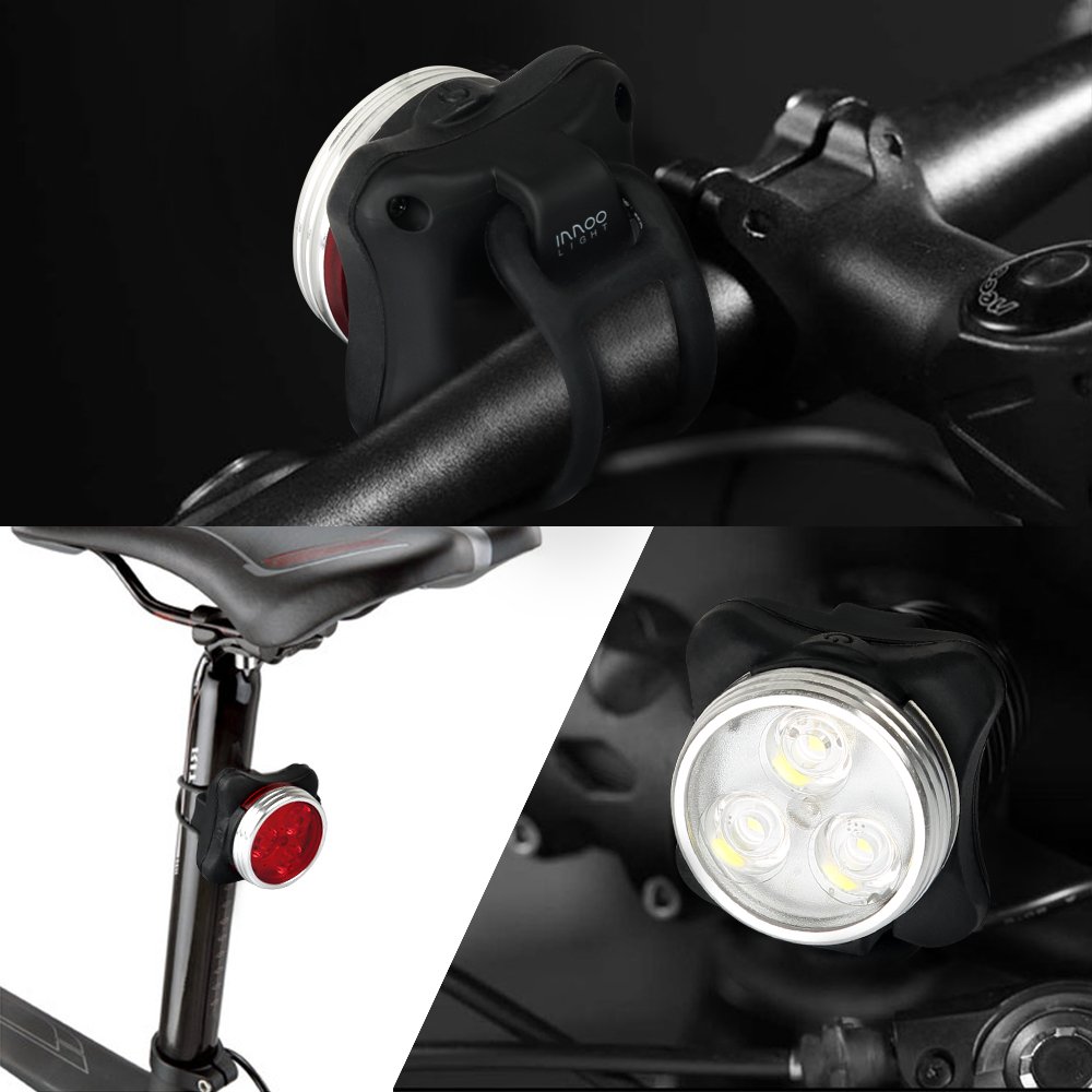 Bike Lights For Night Riding, USB Rechargeable Mountain - View #3
