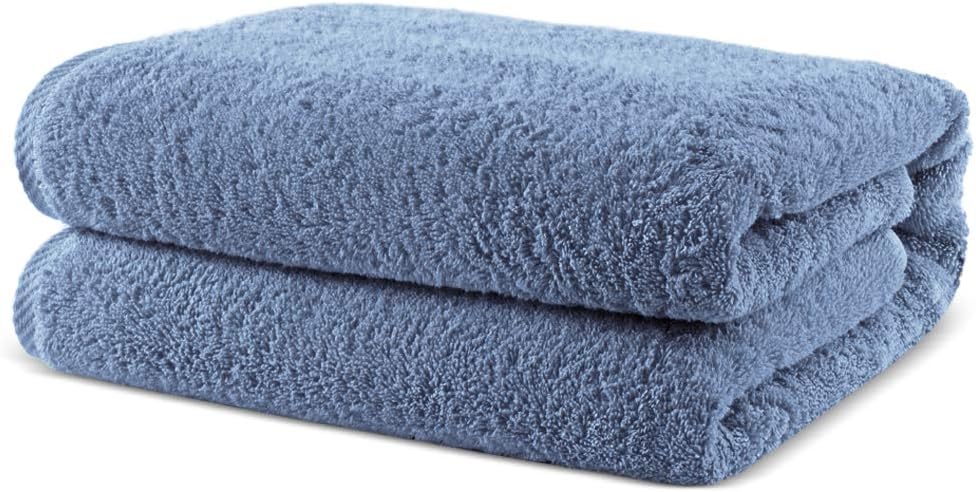 Towel Bazaar 100% Turkish Cotton Multipurpose Towels-Large Bath Sheet/Beach Towel/Bath Towel, Eco-Friendly (Oversized 40x80 inches, Gray)…: Home & Kitchen