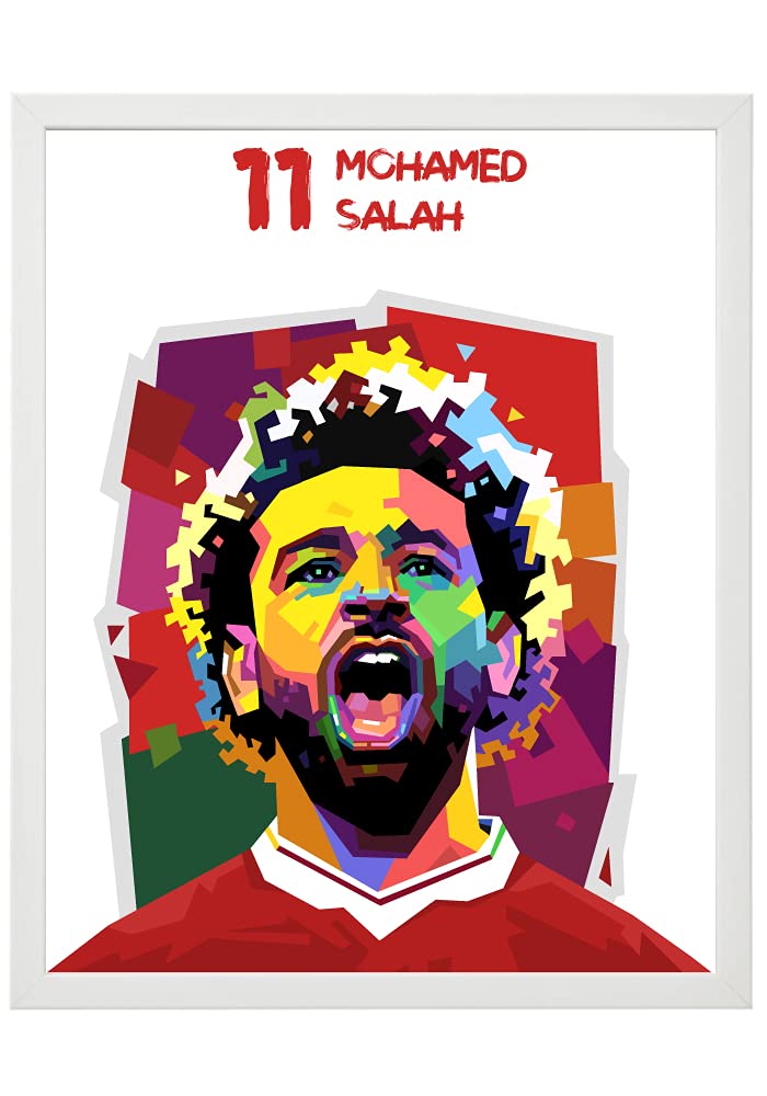 PRINTSHOP4ME Mohamed Salah Poster WPAP Art Print Of Liverpool Football Fans Call Him Egypt King, Egyptian Messi, Mo Salah (1, 30X40CM Poster)