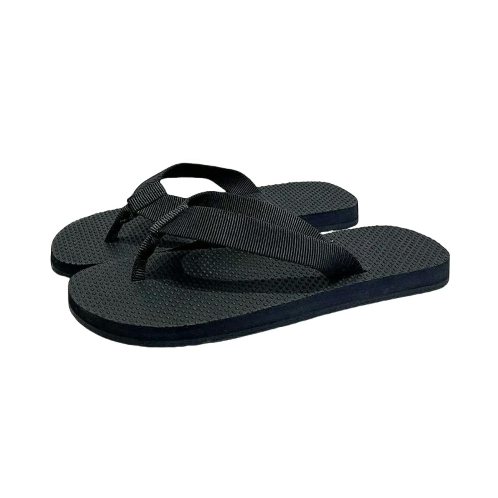 Chanclas Sandalias del Dedo Pie Dividido De Las Mujeres - Zapatillas Planas Cuero Genuino, Diapositivas Verano Casuales Fondo Grueso, Zapatos Playa Vacaciones Al Aire Libre-marrón-35