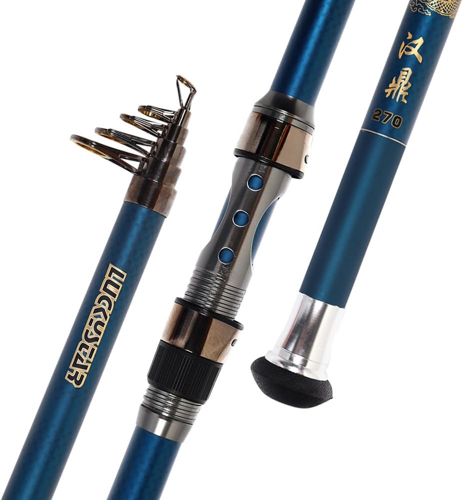 Handing Martial Arts Saltwater Fishing Rod Spinning Telescopic Fishing Pole no Reel Teal Color Pole Portable Fishng Tackle 5 Kinds of Specifications are Available