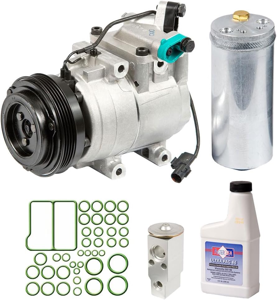 For Kia Spectra 2000 2001 2002 2003 2004 AC Compressor w/A/C Repair Kit - BuyAutoParts 60-89624RK New