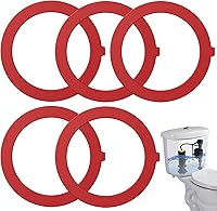 Vista 8 de Junta de válvula de descarga para Kohler, 3 paquetes de piezas de repuesto de junta de goma de silicona mejoradas para válvula de descarga de rojo