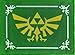 BERONAGE The Legend of Zelda Fußmatte Hyrule 50 x 70 Schmutzfangmatte mit Rutschfester PVC Unterlage Fußabtreter Triforce Links Awakening Breath of The Wild Fußabstreifer Außen und Innen pflegeleicht