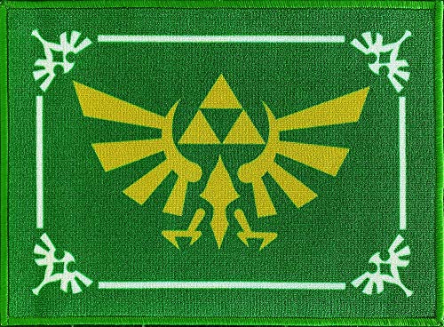 BERONAGE The Legend of Zelda Fußmatte Hyrule 50 x 70 Schmutzfangmatte mit Rutschfester...
