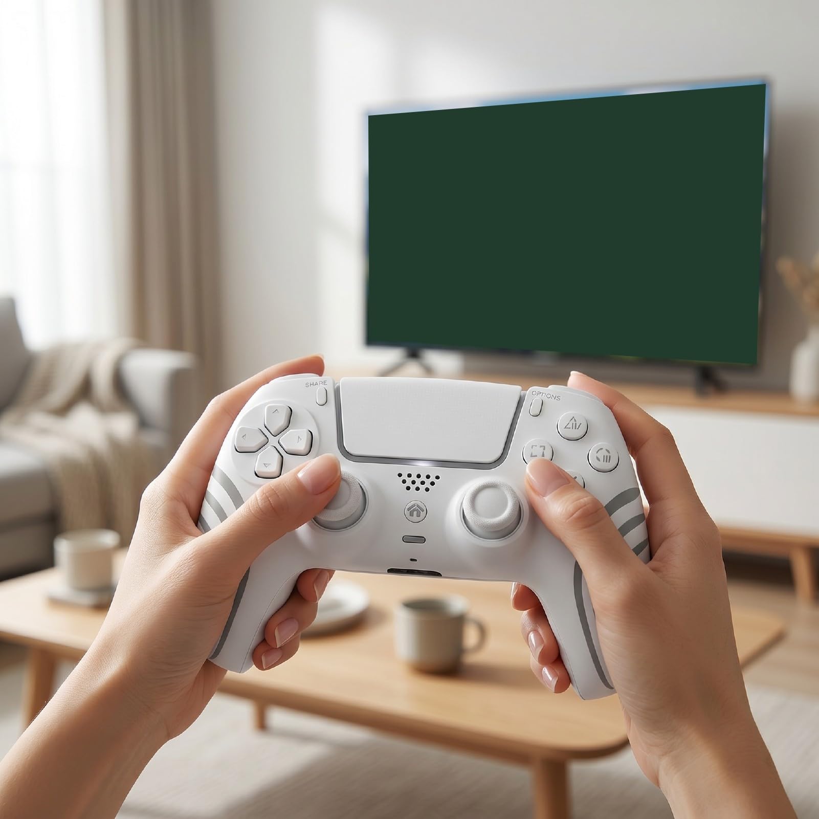 YUEHISY Controller di Gioco Wireless, Controller per PC, Hall Effect Gamepad for Gaming su Computer e Intrattenimento Domestico
