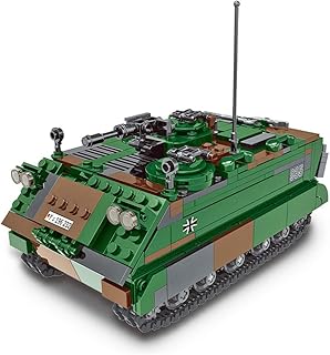MAYS WW2 Military Armored Tank Model Building Blocks, M113 Armored Carrier Tank Army Tank Model for Kids Adults, DIY MOC Construction Toy Compatible with Lego Technic - 735 Pieces (Z06Z00P14SL)