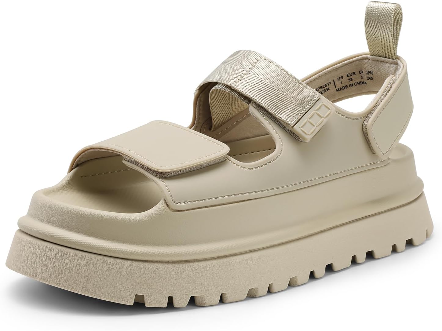 DREAM PAIRS Platform Wedges Sandals for Women Chunky Open Toe Dress Walking Comfortable Flat Sandals for Summer