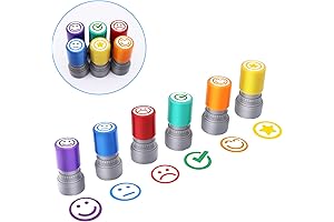 Vibrant Teacher Emoji Stamps Set: Boost Student Engagement