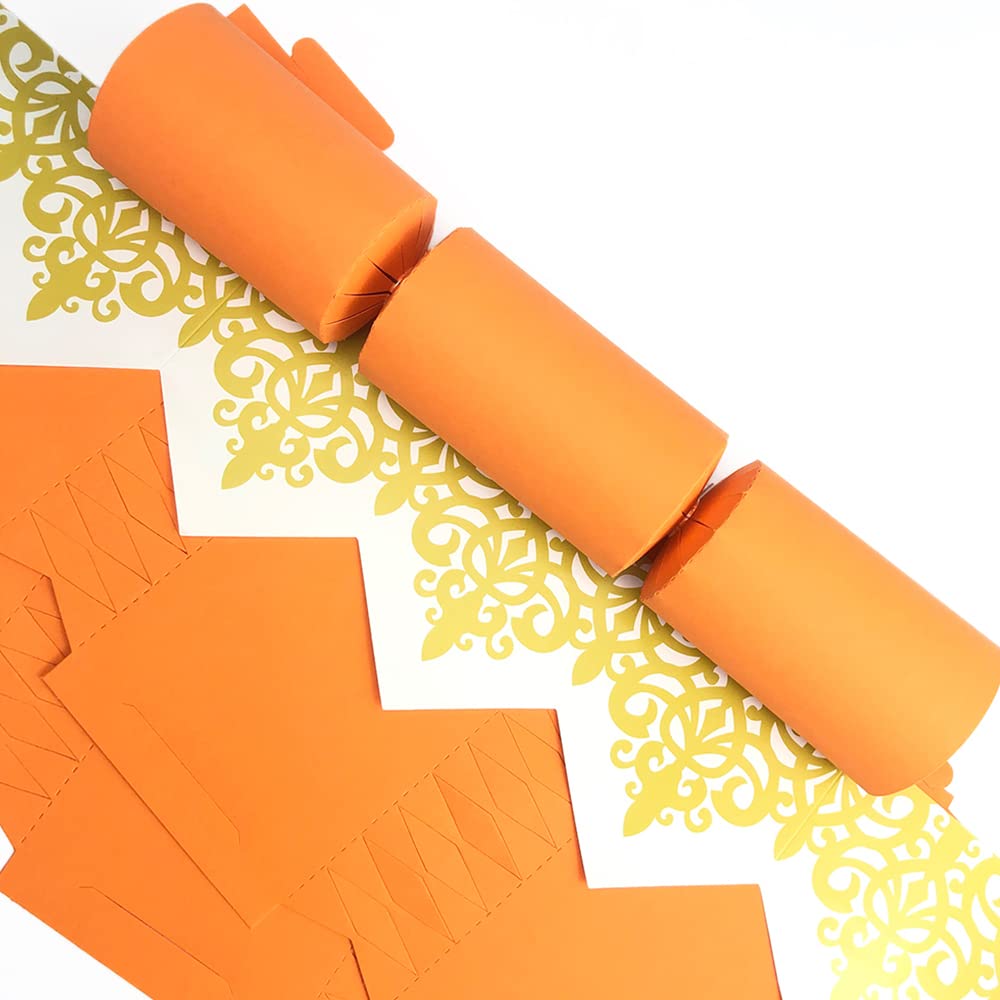 Bespoke by Crafty Capers Orange | Craft Kit to Make 4 Standard DIY Crackers | Eco Recyclable