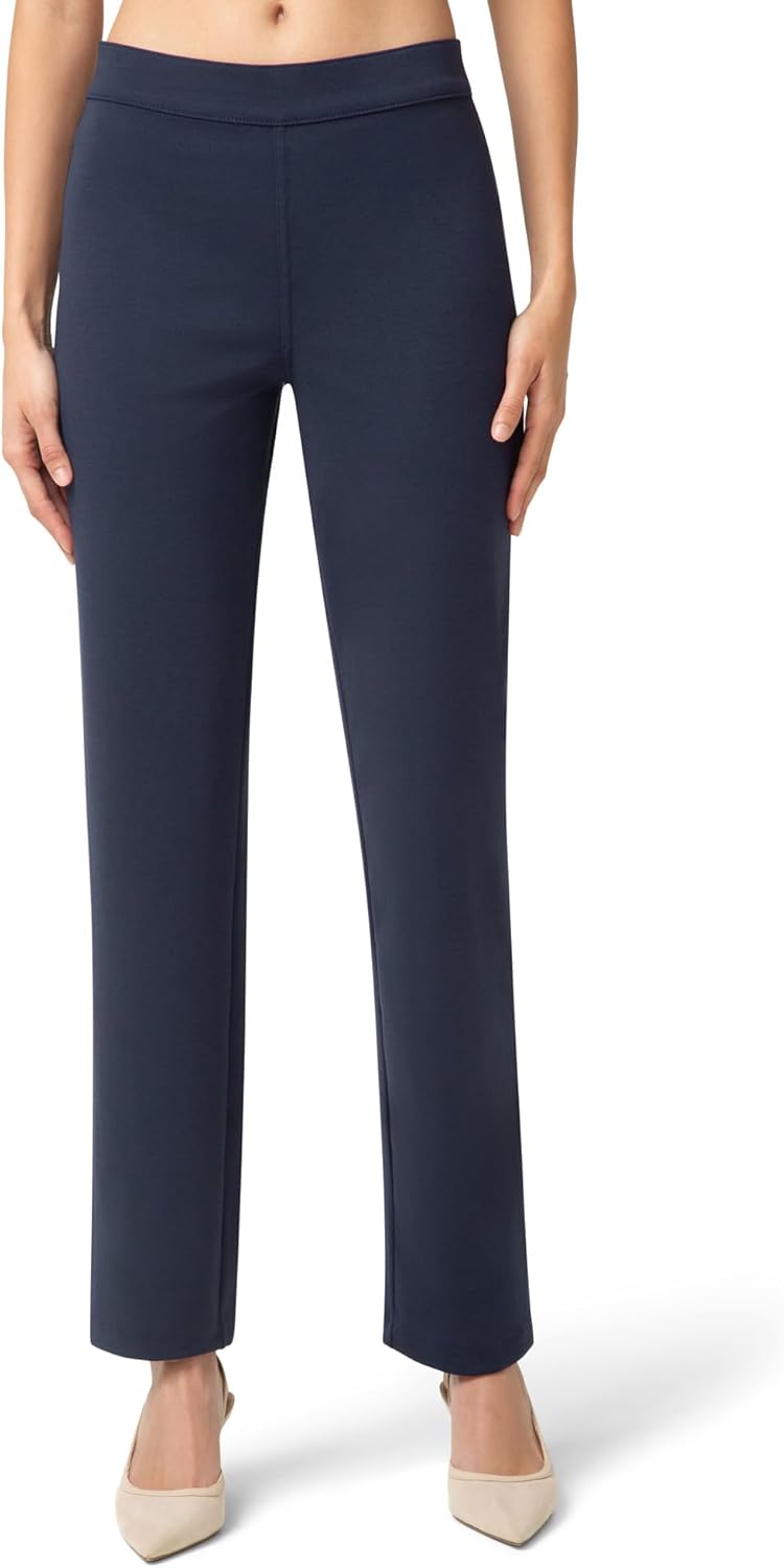 No Nonsense Women’s Ponte Straight Leg Leggings Pull-on