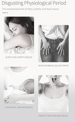 Miniatura 4 de Panties menstruales a prueba de fugas de fibra de viscosa de bambú multipaquete, tamaño EE.UU. XXS-3XL10