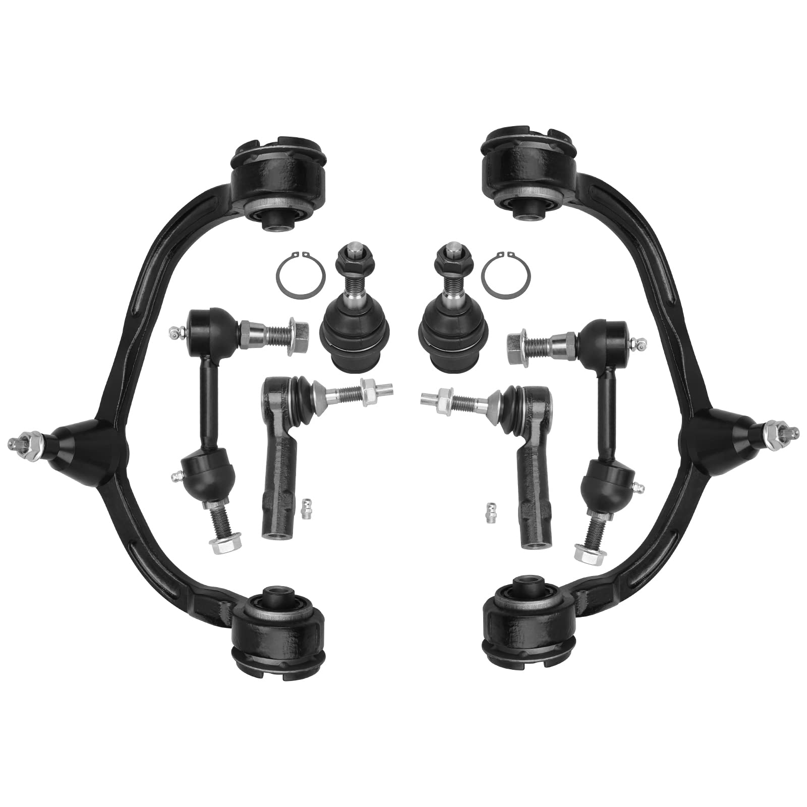 Buy Front Upper Control Arms + Lower Ball Joints + Sway Bars + Outer Tie Rod 2003 2004 2005 for