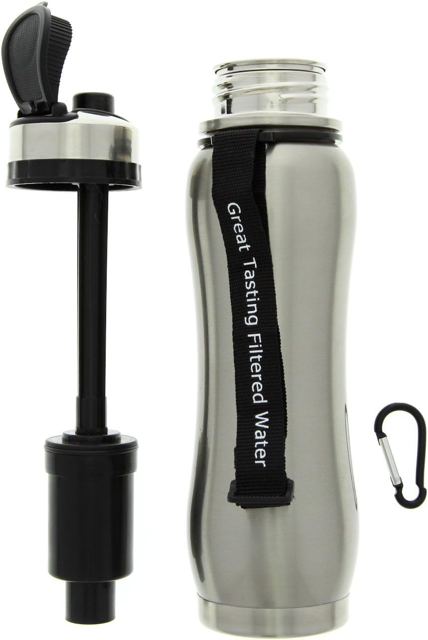Seychelle 27oz Stainless Steel Regular Water Filter Bottle