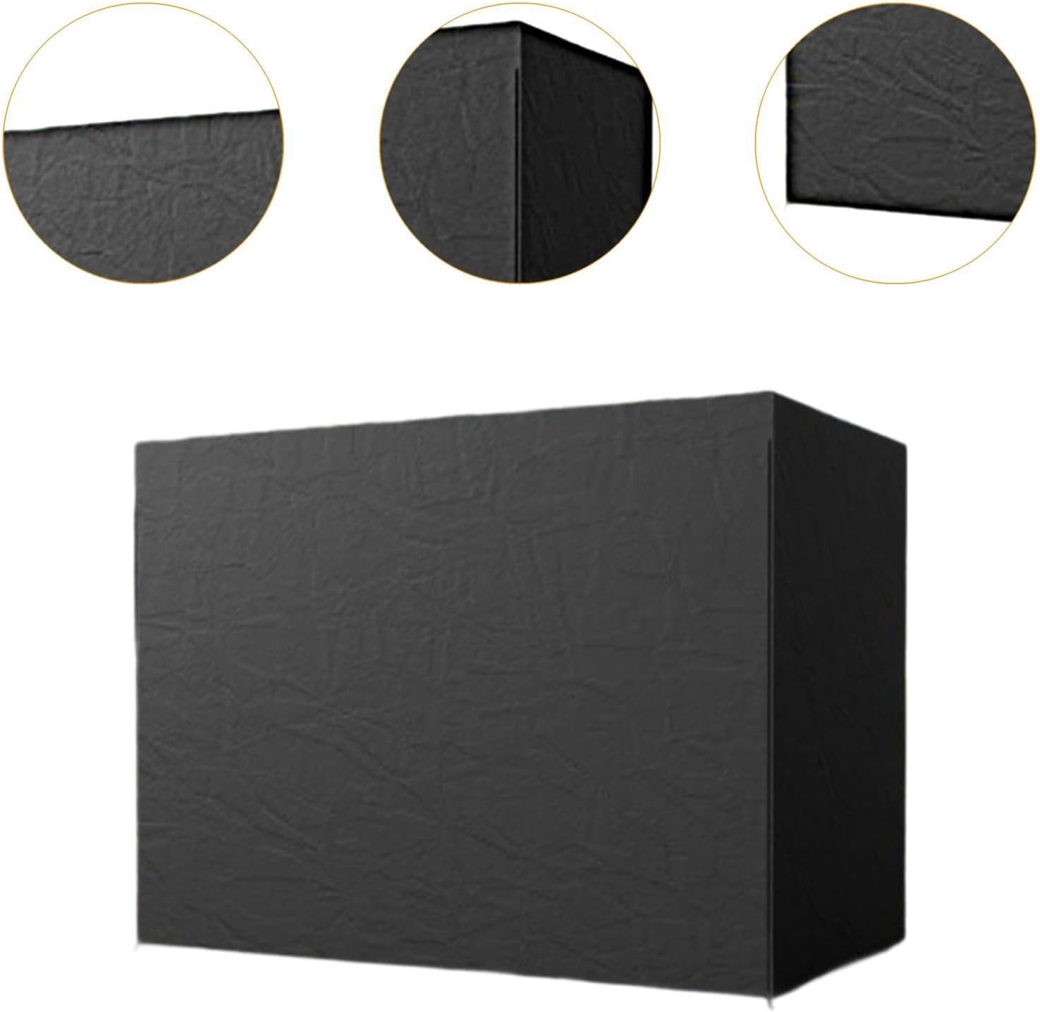 Swing Cover, Protector Cover for 3 Seater, Swing Seat Canopy Cover, Tear Resistant Patio Furniture Cover for Park Patio, Black