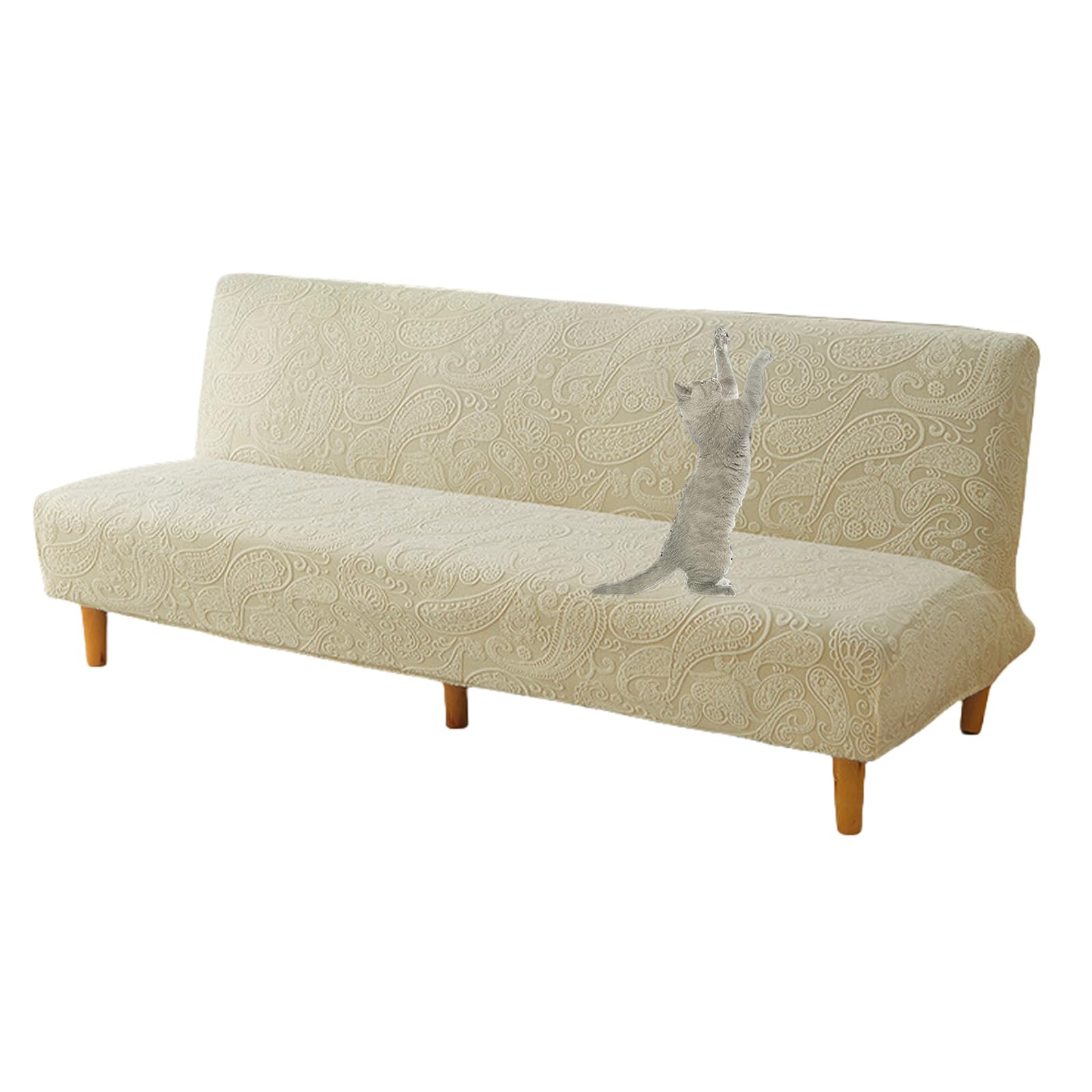 Housse de futon lavable pour protéger et rénover votre banquette beige