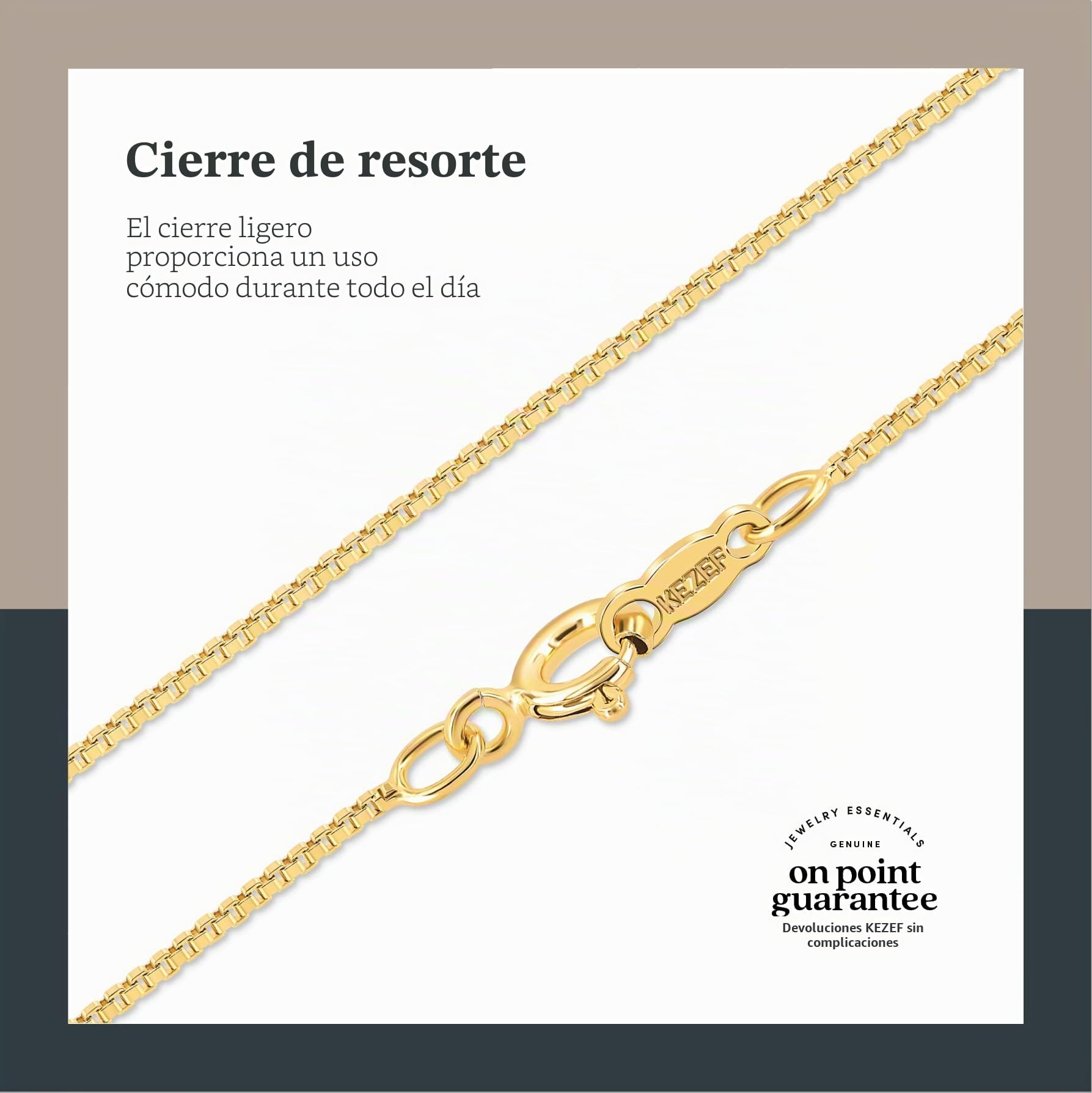 KEZEF 925 collar de plata de ley para las mujeres | Delgada de 0,7 mm 18k chapado en oro, cadena de oro rosa para las mujeres, joyería collar de cadena de plata | cadena de plata 925 para hombre mujer