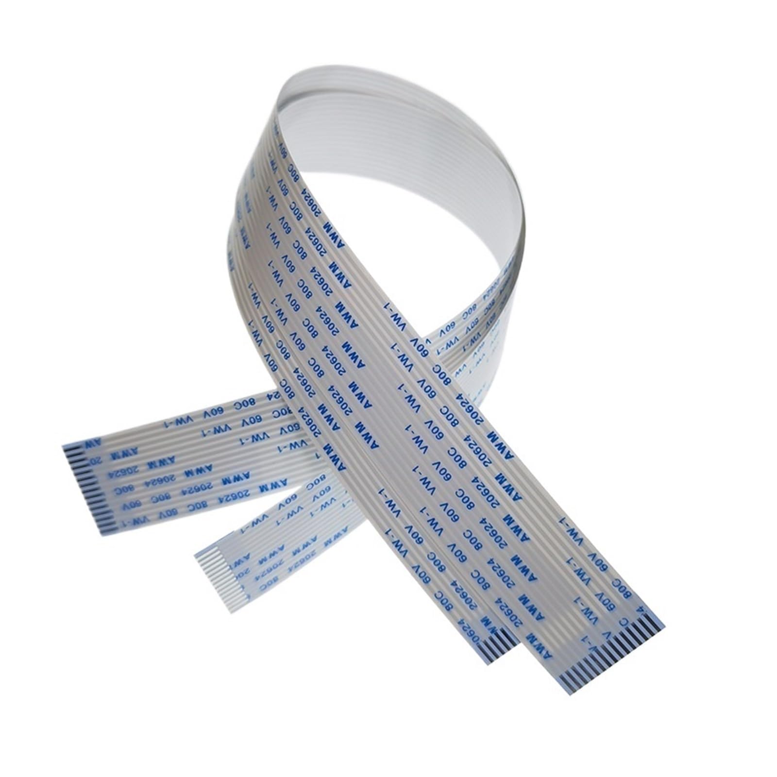 10 PZ FFC FPC AWM 20624 80C 60 V Filo Verticale-1 Cavo Flessibile Piatto 0,5 MM 4 5 6 8-50 54 60 Pin(30cm (10pcs),0.5MM_Reverse Direction_55P)