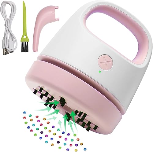 Miniatura 7 de Luxiv - Herramientas de pintura de diamantes para taladro más rápido, accesorios de pintura de diamantes para barrer derramados, recogedor de