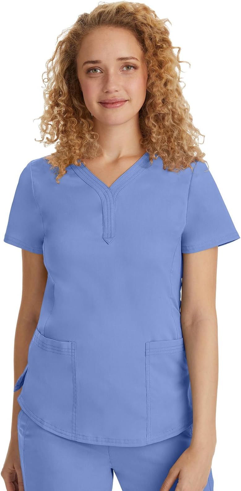 Healing Hands Jane Scrub Top for Women with Y-Neck, Pockets & Stretch 2167