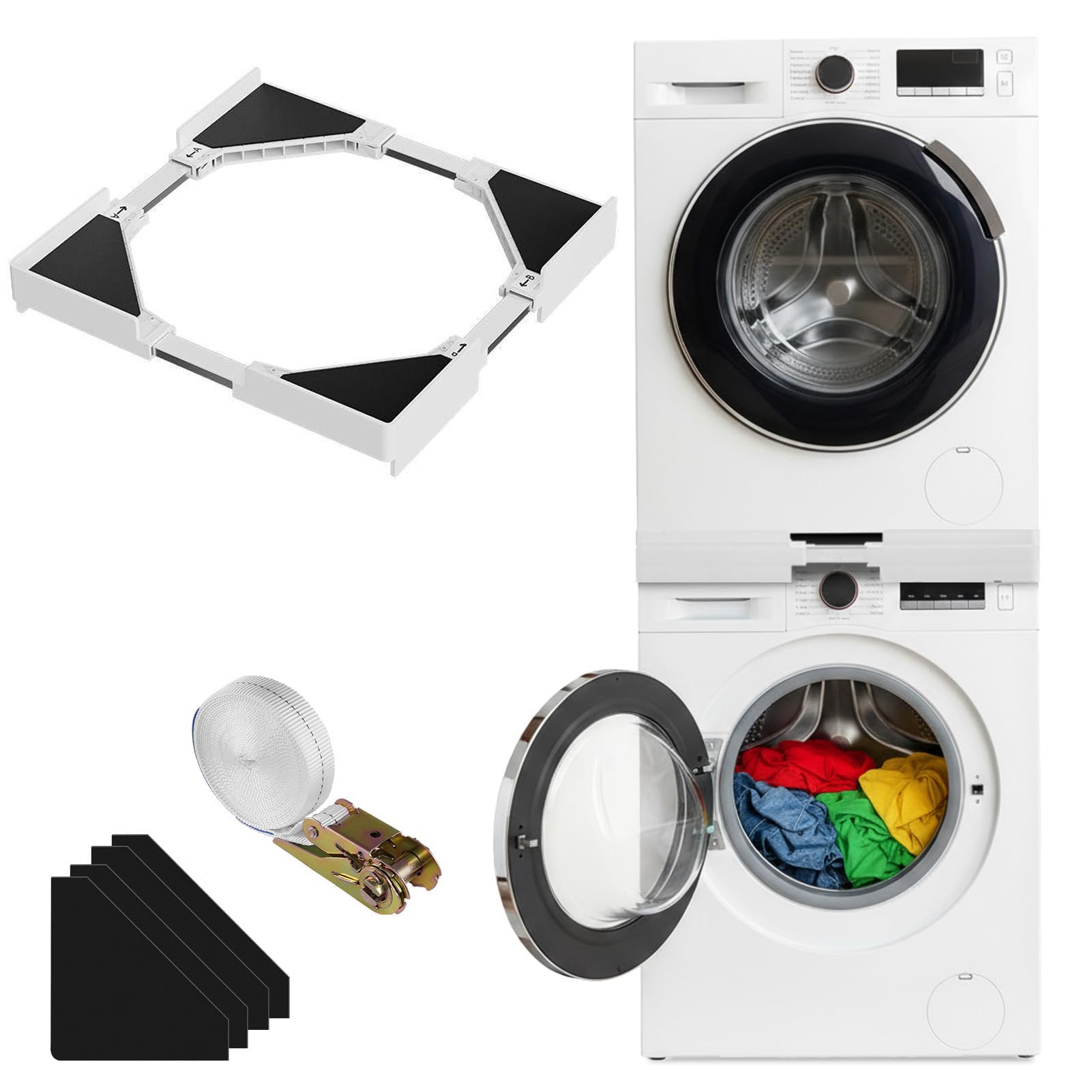 Pobbycrafm Tumble Dryer Stacking Kit Stacking Kit For Washer And Dryer Washing Machine Stacking Kit Washer Dryer Machine Washing Machine Shelf