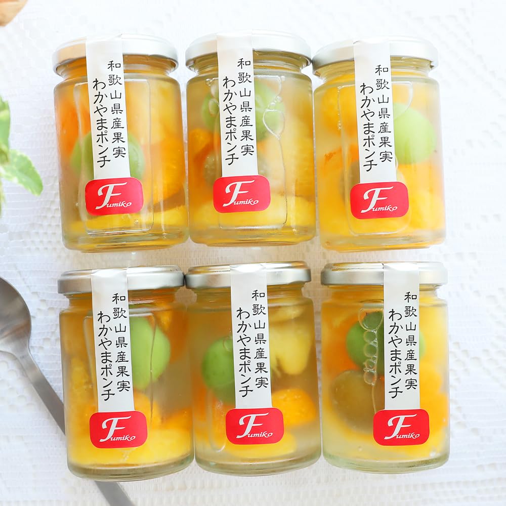 Amazon.co.jp: ふみこ農園 わかやまポンチ 140g×6個入 フルーツゼリー