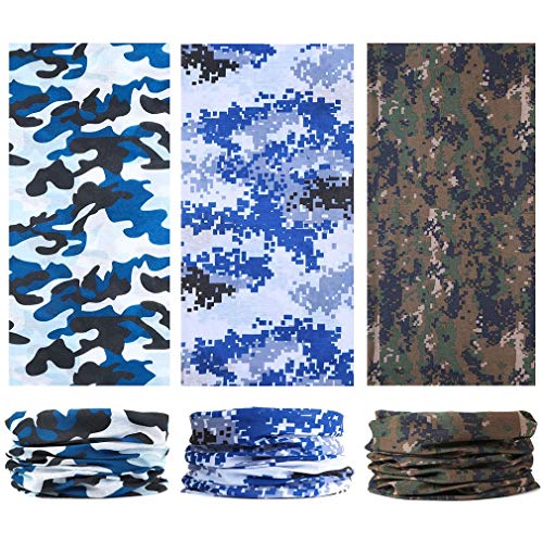 Image of 6-Pack Balaclava Face Mask for Men & Women - UV Protection Neck Gaiter, Multi-Use Cycling Mask & Breathable Headband