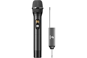 TONOR Wireless Microphone, UHF Metal Cordless Handheld Mic System: The Professional's Choice...