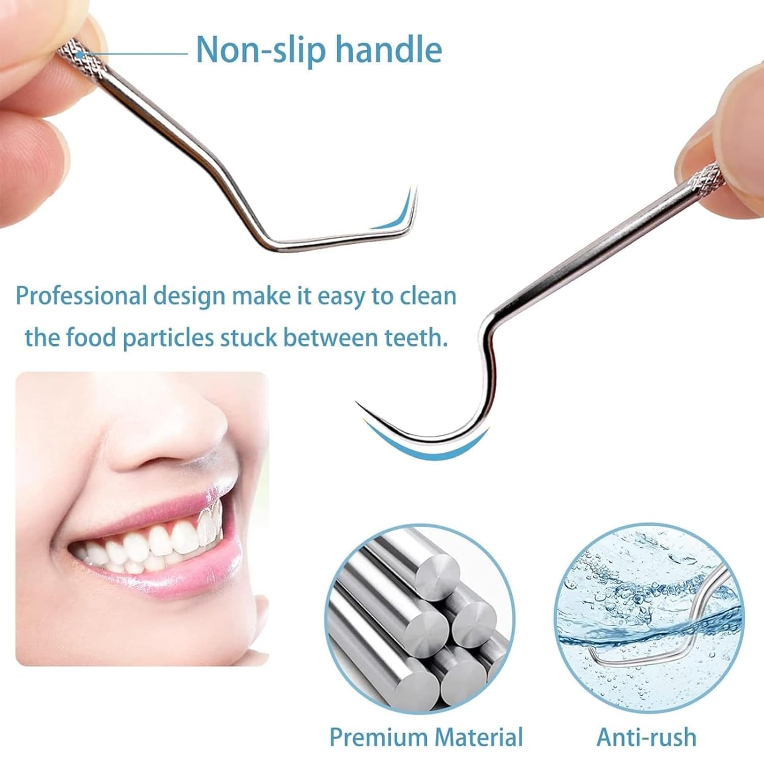 7-in-1 Teeth teeth Cleaning Tool Kit - Ultimate Oral Care Solution, Portable Toothpicks Cleaning Picks Flosser for Personal Care Teeth Braces Cleaning Tool, Dental Hygiene Kit 3