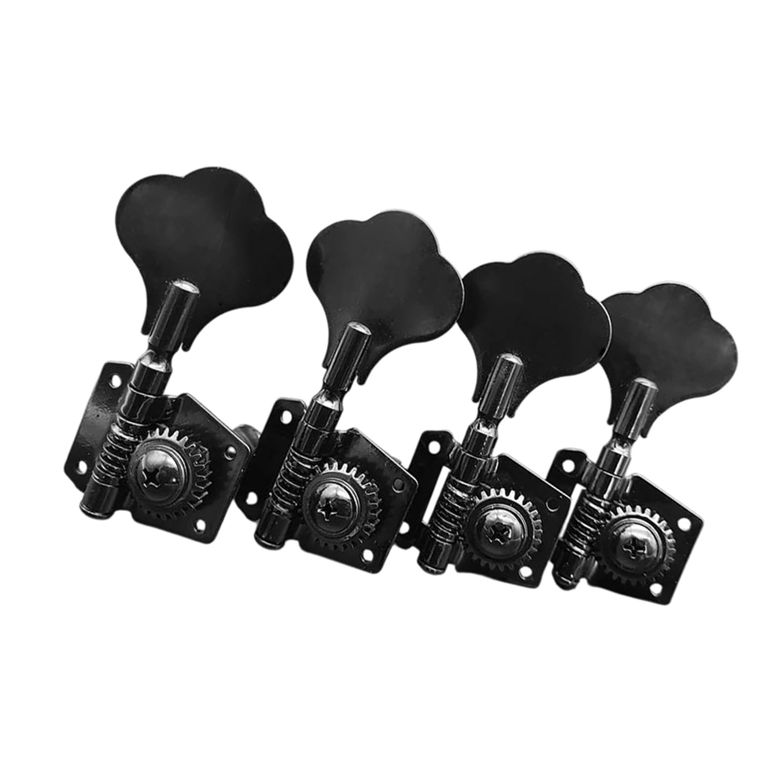 Profesjonalny Pokrętło Do Strojenia Gitary 4R/4L Typ Otwarty Elektryczny Dzban Do Strojenia Basu Akcesoria Do Instrumentów Gitarowych(4R Bk)