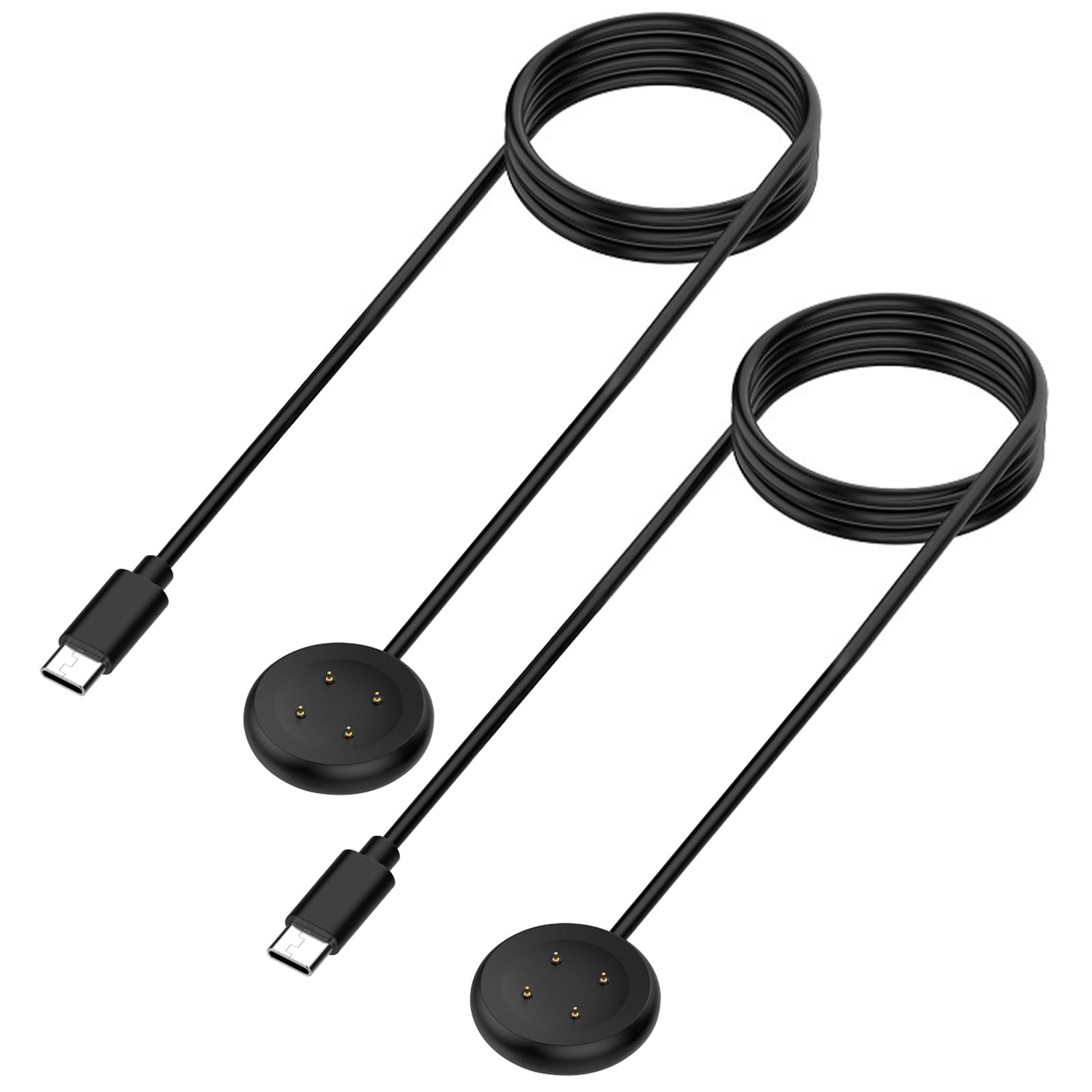 Cables de carga con conector Tipo C doble para un acople magnético estable en Fitbit Sense 2 8