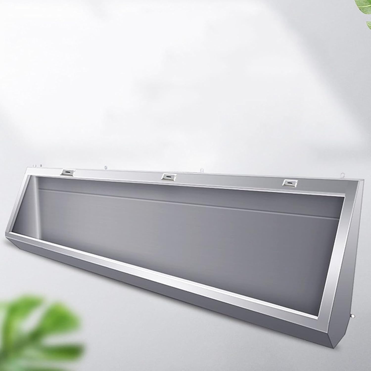 Wall-Mounted Stainless Steel Urinal, 304 Stainless Steel Urinal, Commercial Extended Urinal, Male Wall-Mounted Urinal, School Male Toilet Urinal