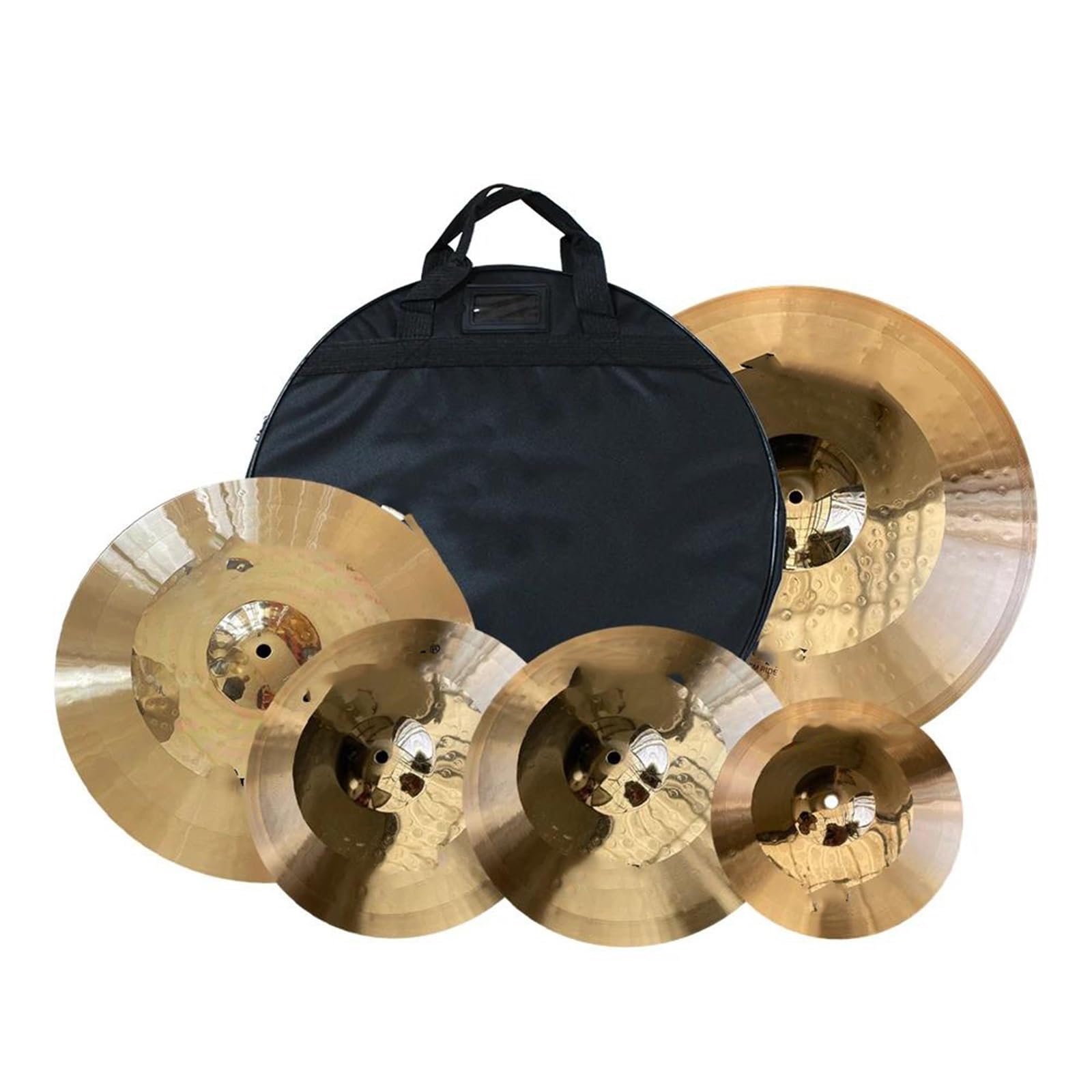 Cymbales Série 14Hihats1 6Crash 18Crash 20Ride Sac De Cymbales Ensemble De 5 Instrument De Percussion
