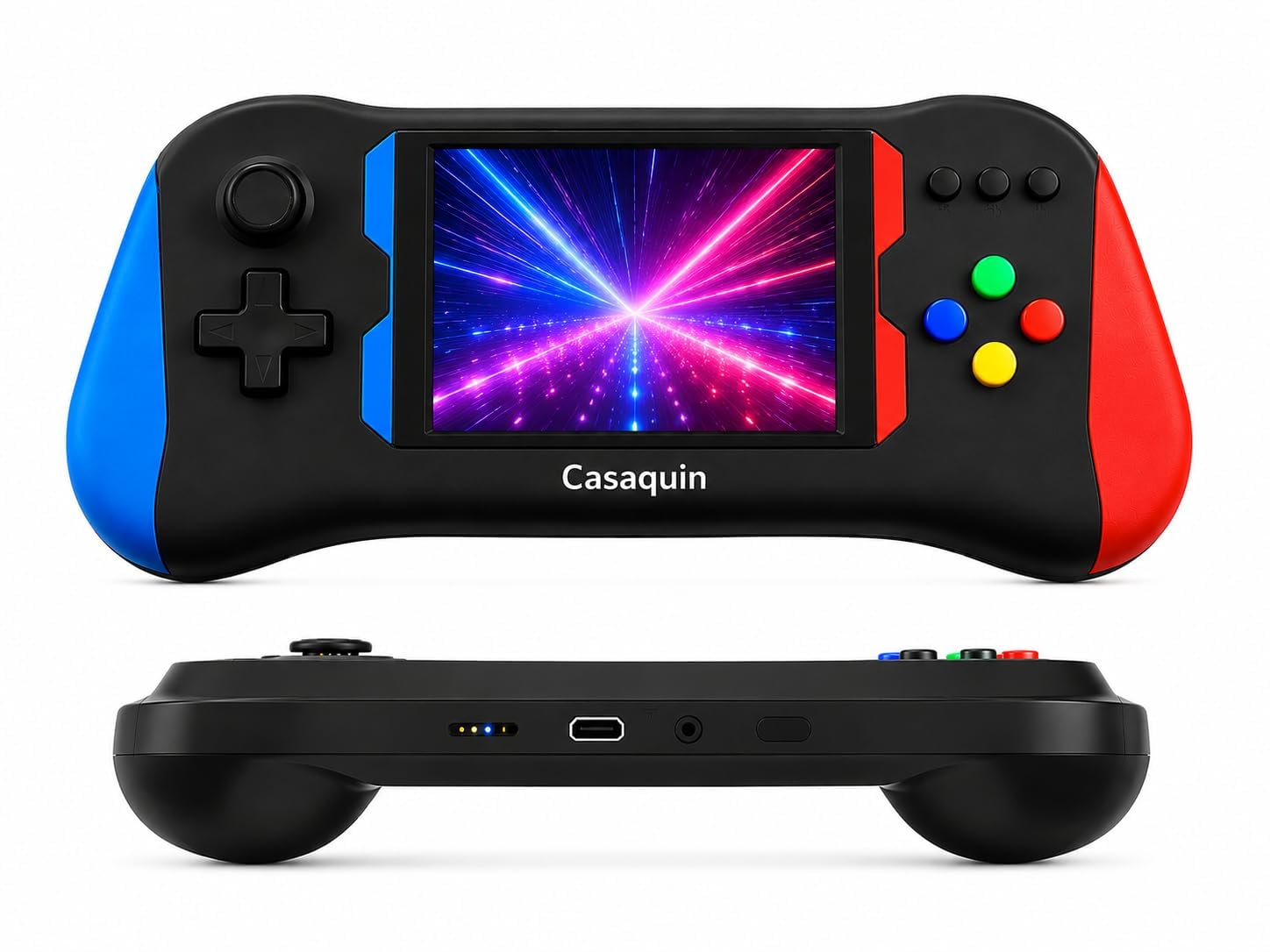 X7M Retro Video Game Console 500-in-1 | Handheld Gaming Console with TV Output | Dual Controllers for 2 Player | Portable Classic Gaming System for Kids & Family-image-41
